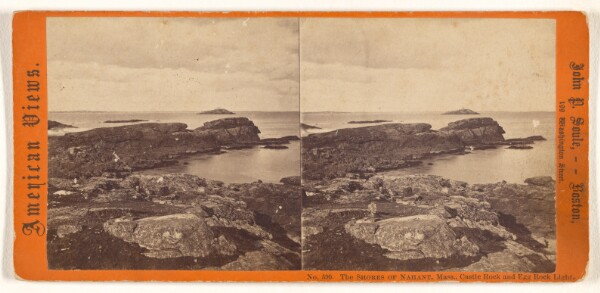 John P. Soule, The Shores of Nahant, Mass., Castle Rock and Egg Rock Light.