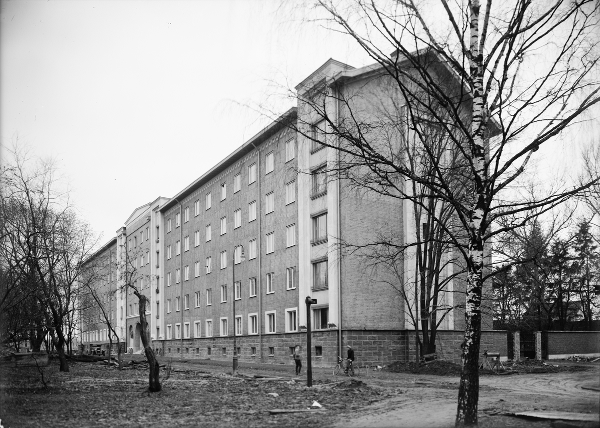 Paul Sandberg, Flerbostadshus, Vasagatan - Gluntens gränd, Luthagen, Uppsala