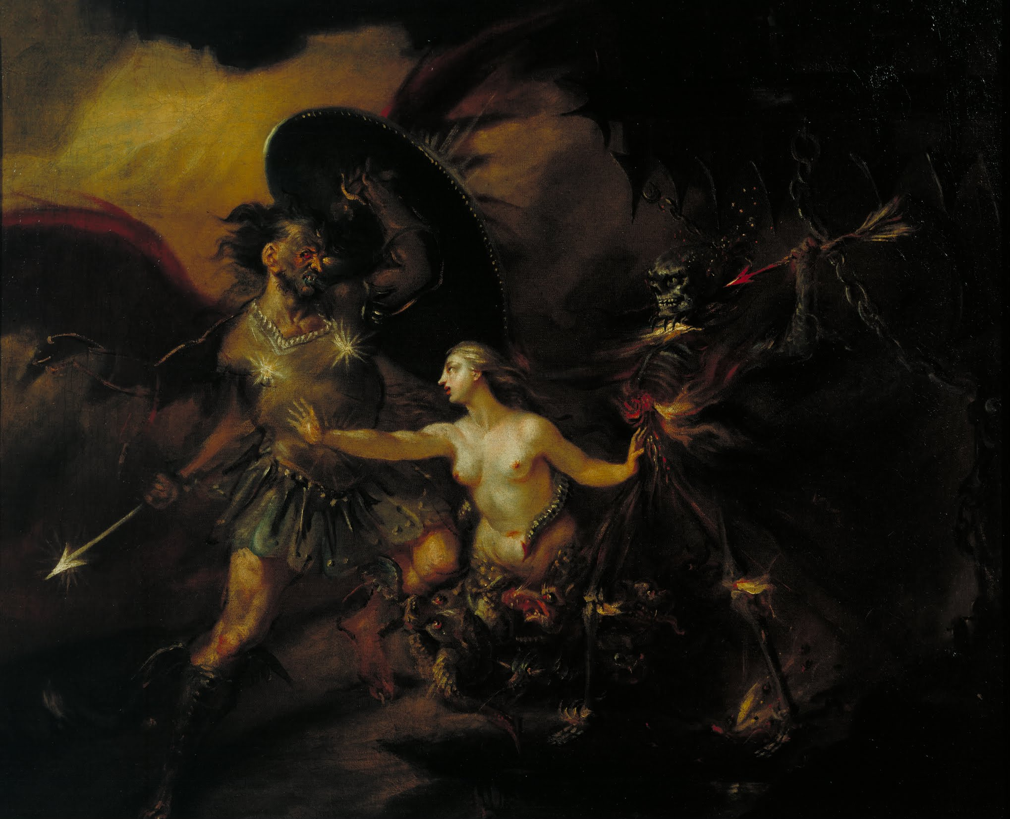 William Hogarth, Satan, Sin and Death (A Scene from Milton's `Paradise Lost')