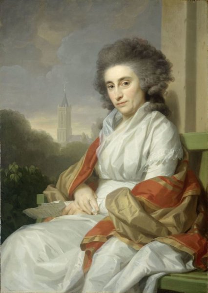 Johann Friedrich August Tischbein, Portrait of Cornelia Rijdenius, Wife of Johannes Lublink II