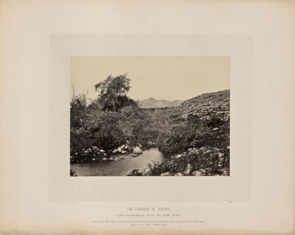 Francis Frith, The Fountain of Jericho, and Probable Site of the City