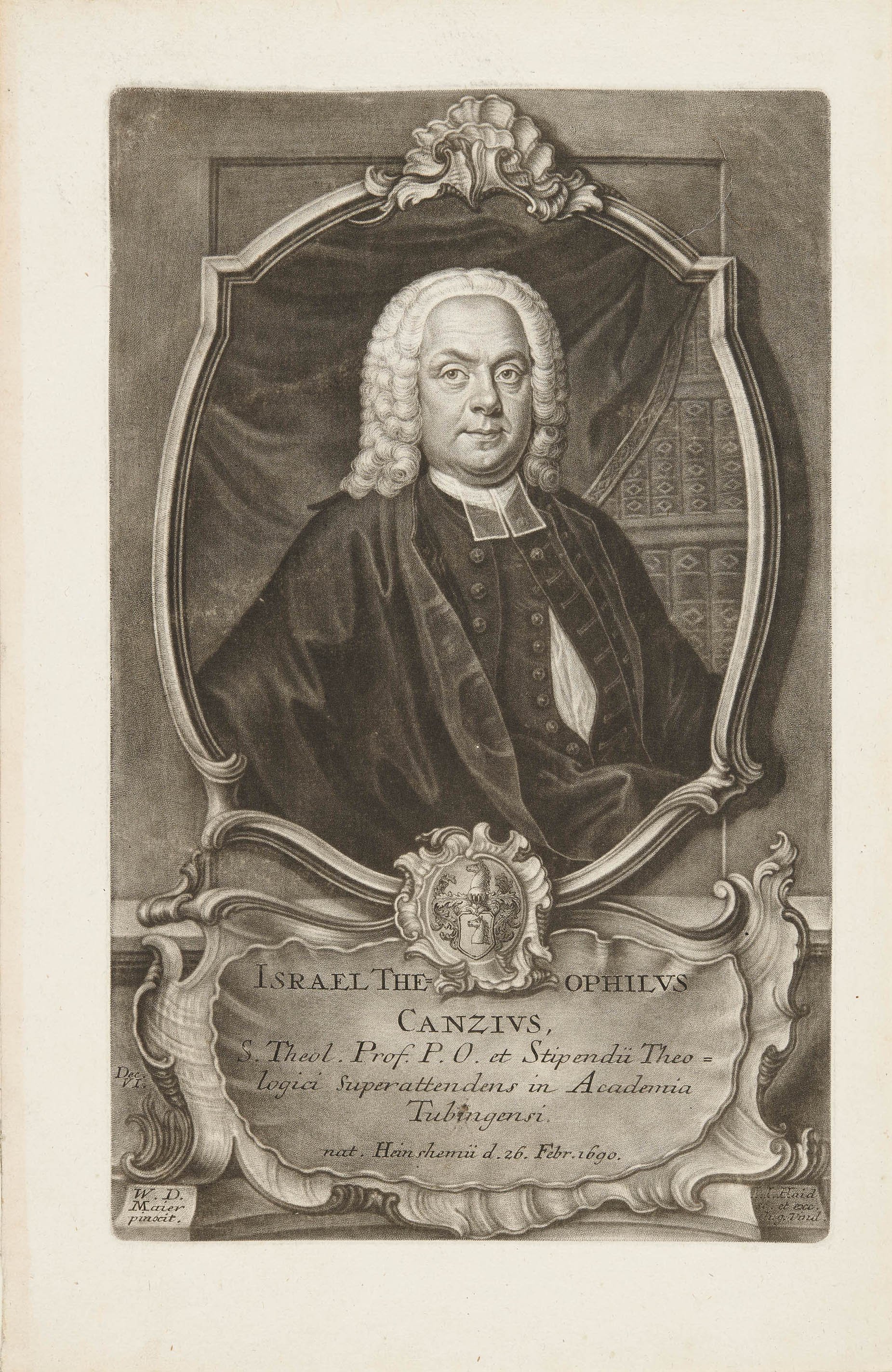 Johann Jacob Haid, Bildnis Israel Gottlieb Canz