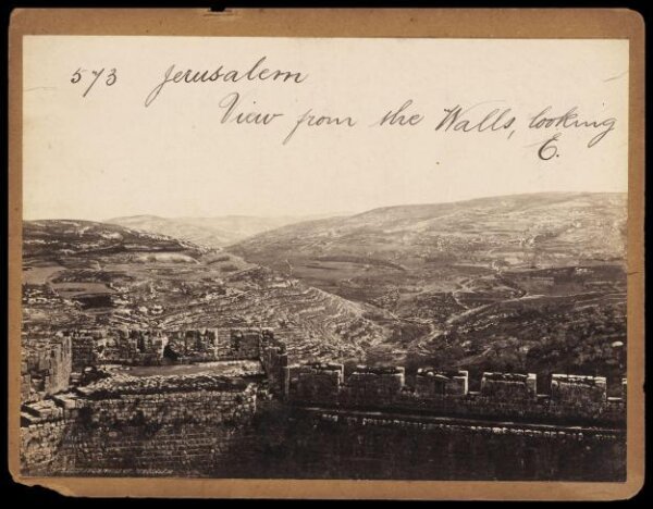 Francis Frith, Jerusalem.  View from the Walls, looking E.