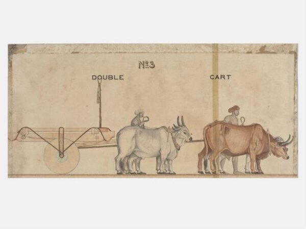 Unknown, One of twenty-one drawings of various types of indigenous conveyance in Poona showing side view and section.
