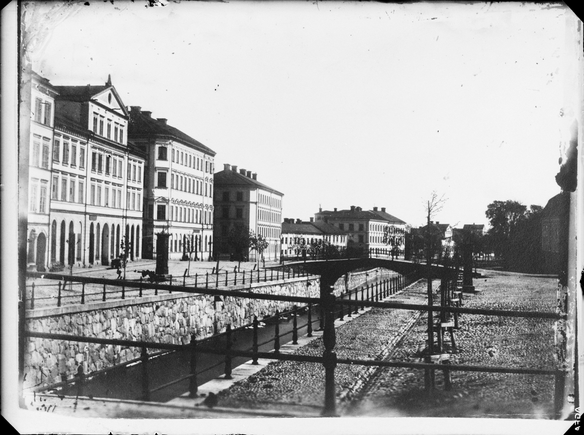 Okänd,, Reprophotography - Fyrisån, Old Nybron and Östra ÅRe, Uppsala