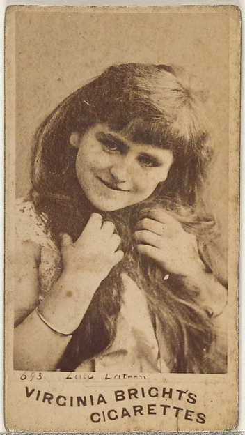 Allen & Ginter, Card 693, Lulu Lateen, from the Actors and Actresses series (N45, Type 1) for Virginia Brights Cigarettes