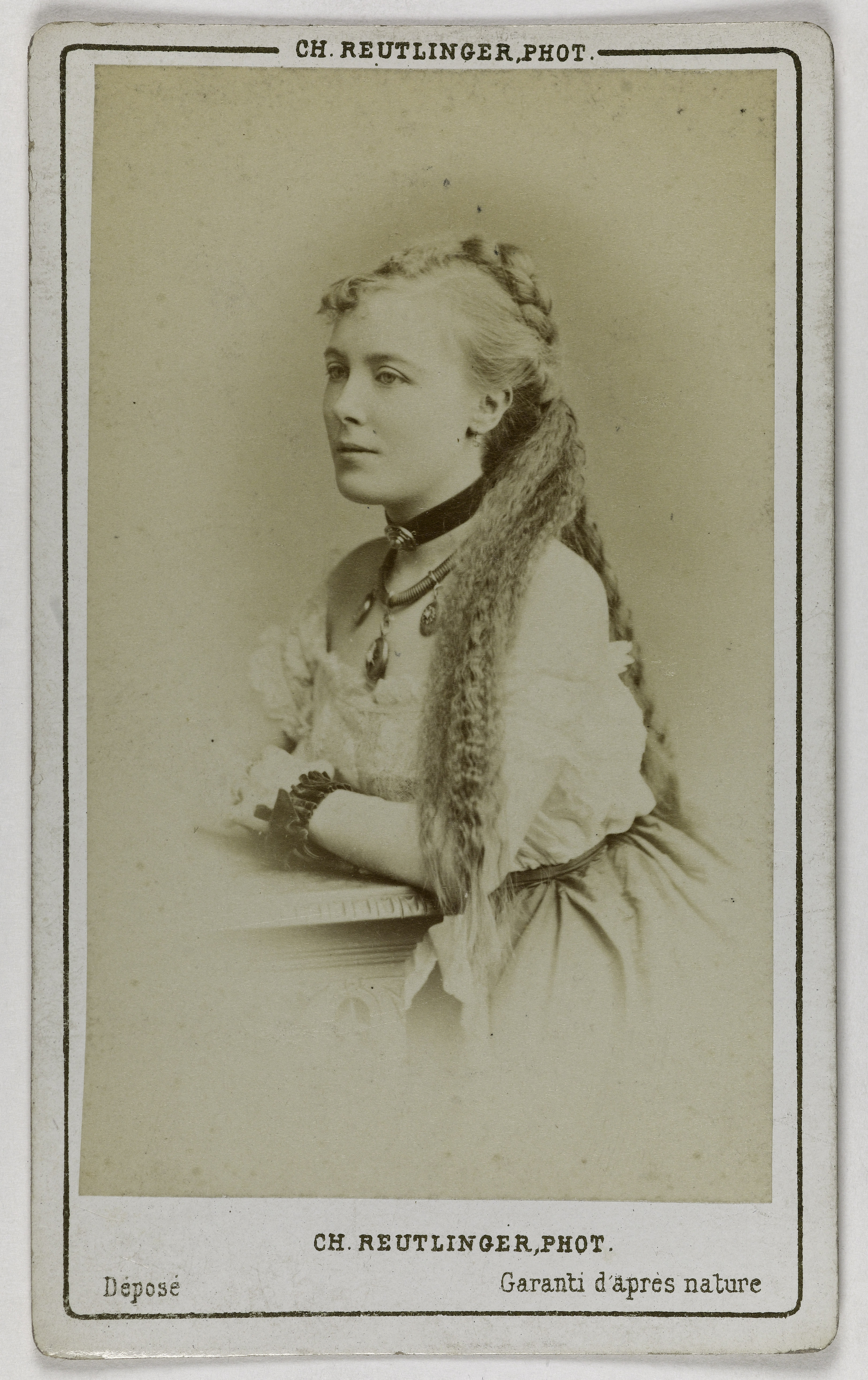 Charles Reutlinger, Portrait de Bella Memby, actrice.