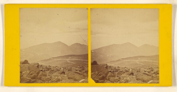 John B. Heywood, Mts. Adams and Madison from Mt. Washington. [White Mountain]