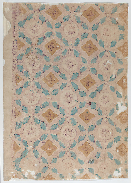 Anonymous, Two sheets with geometric patterns