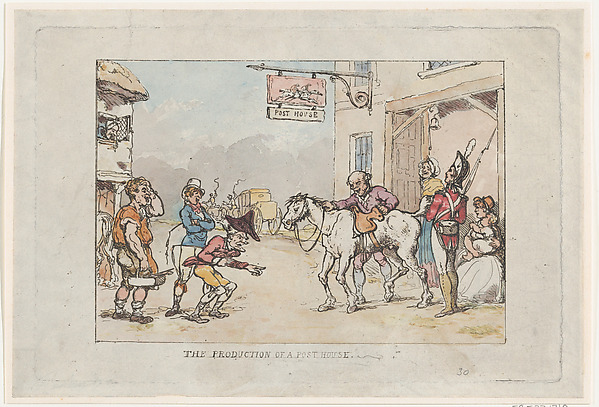 Thomas Rowlandson, The Production of a Post House