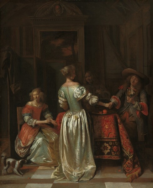 Pieter de Hooch, The Greeting