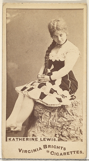 Allen & Ginter, Katherine Lewis, from the Actors and Actresses series (N45, Type 1) for Virginia Brights Cigarettes