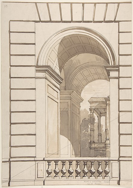 Jules-Edmond-Charles Lachaise, Design for Stable Arches, Hôtel Candamo