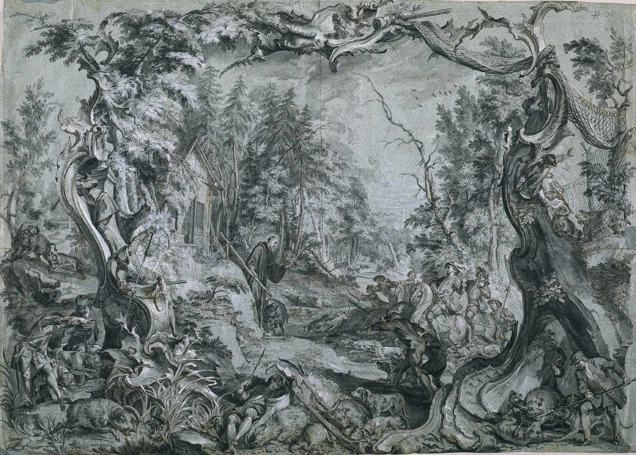 Johann Wolfgang Baumgartner, Saint Deicolus and the Boar