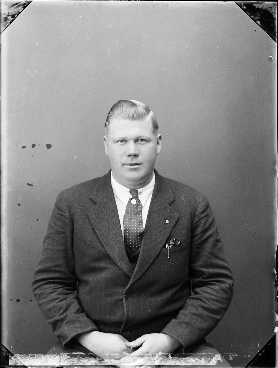 Skötsner-Edhlund, Hilmer Olsson från Aspö, Börstil socken, Uppland 1930