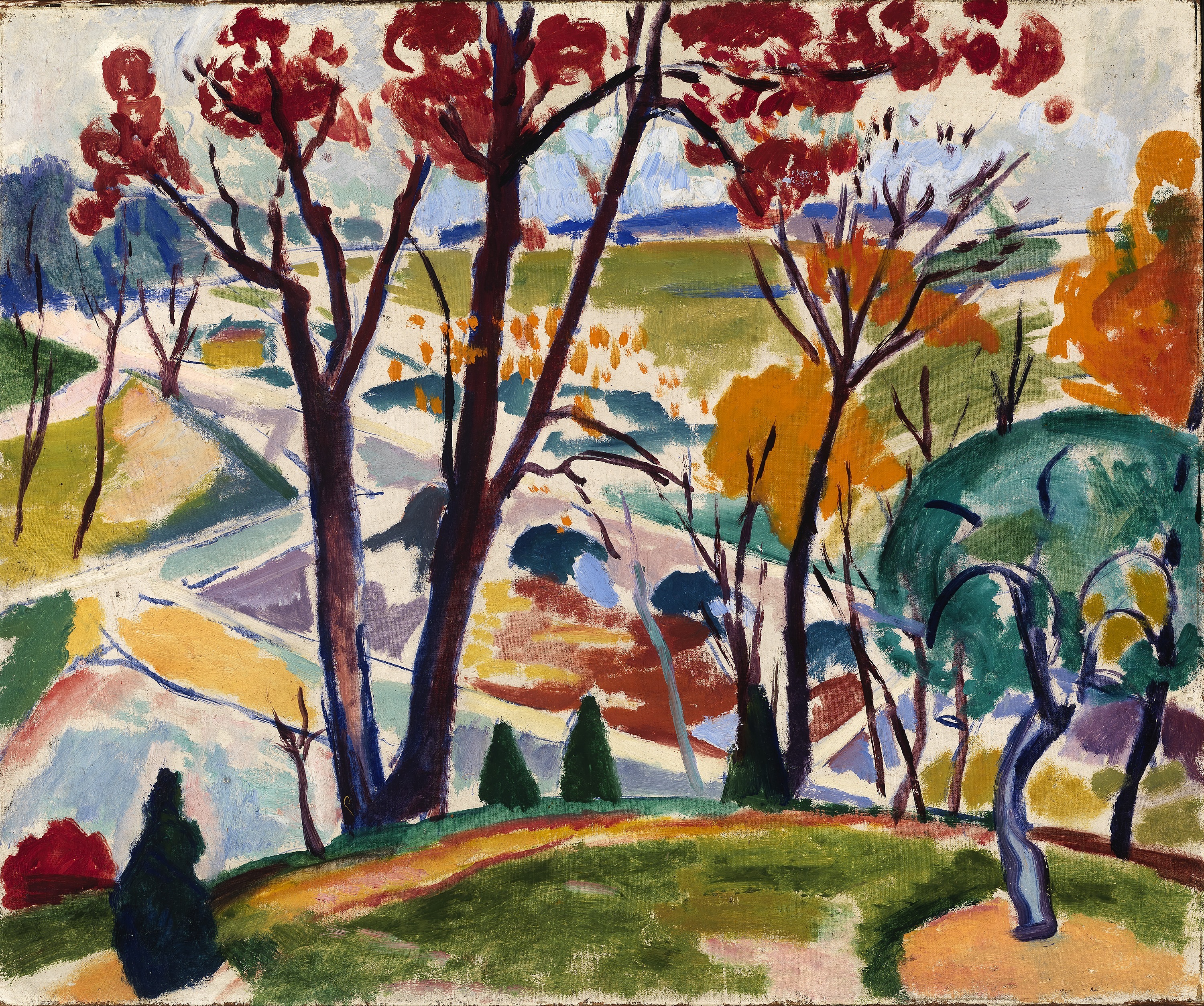 H. Lyman Saÿen, Landscape, Bridge, Huntingdon Valley