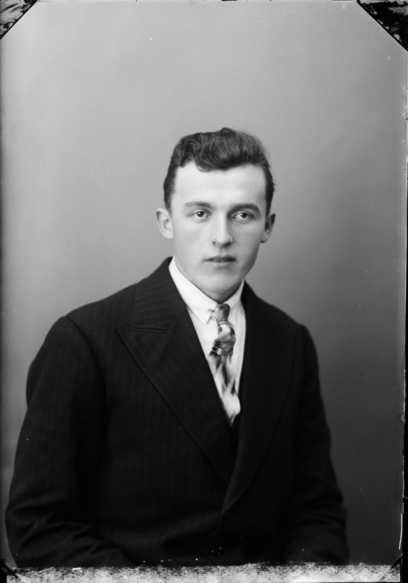Skötsner-Edhlund, Ateljéporträtt - Birger Pettersson från Bol, Valö socken, Uppland