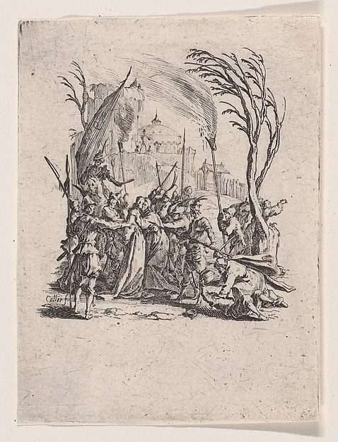 Jacques Callot, Jésus est Livré aux Juifs (Jesus is Delivered to the Jews), from "La Petite Passion" (The Little Passion)