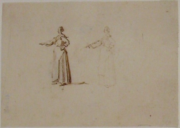 Jacques Callot, A woman with hand outstretched