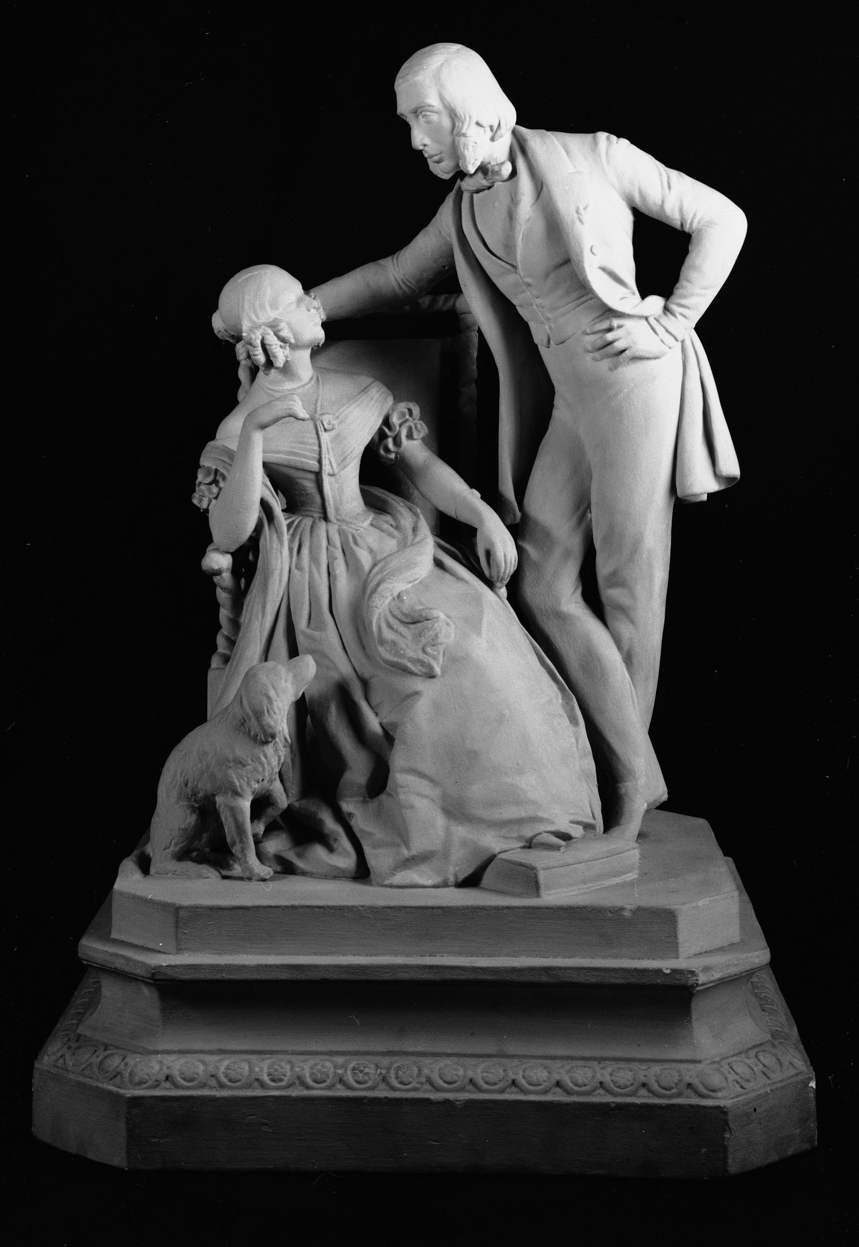 Jean Pierre Dantan, Portrait sérieux d'un couple.