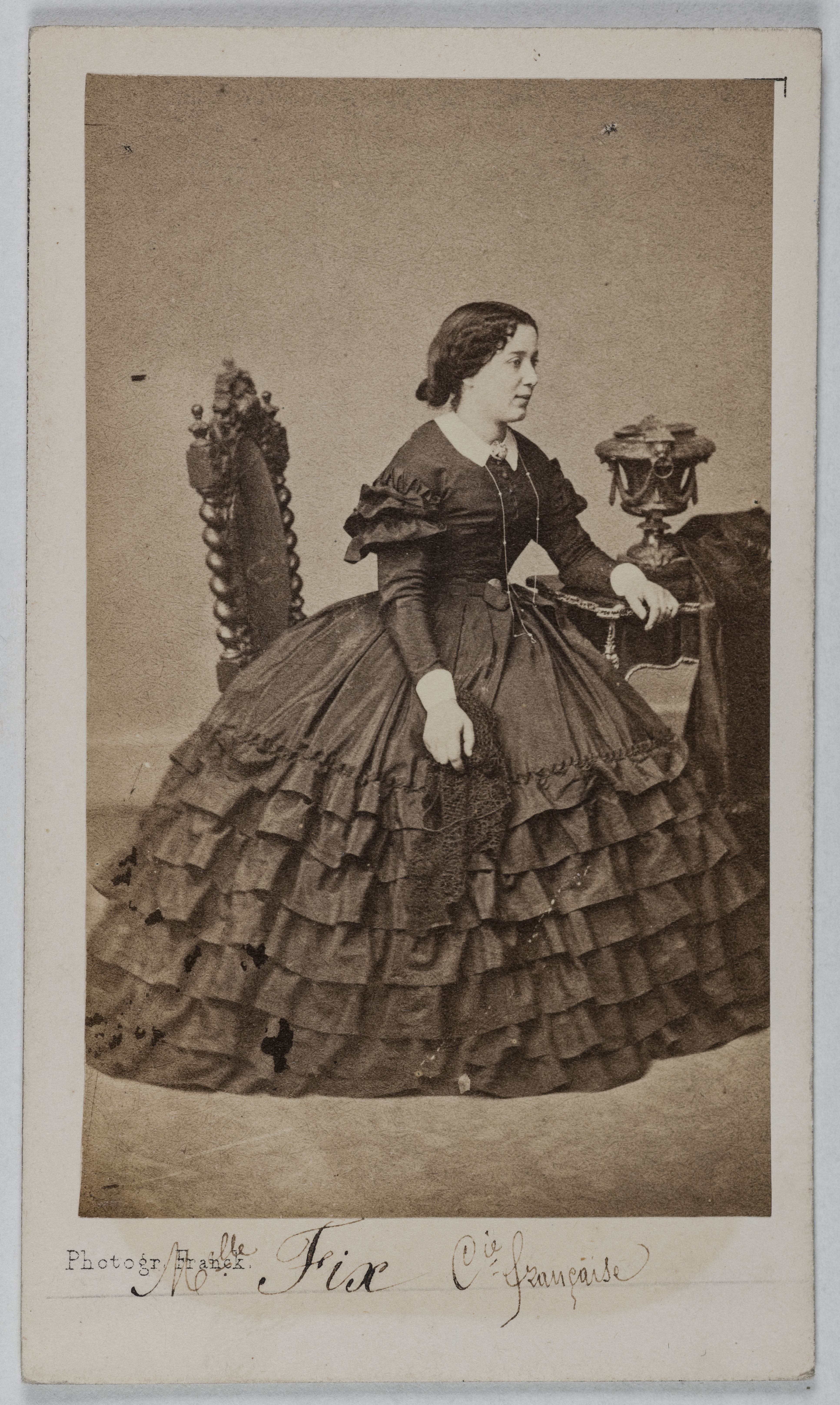Franck, Portrait de Delphine Fix (épouse Salvador), (1831-1864), (actrice)