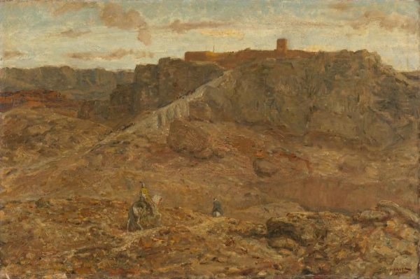 Marius Bauer, Mountainous Landscape in Egypt