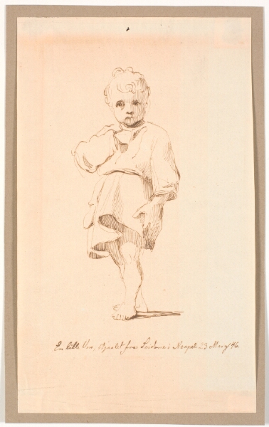 Johan Thomas Lundbye, En lille, stående dreng
