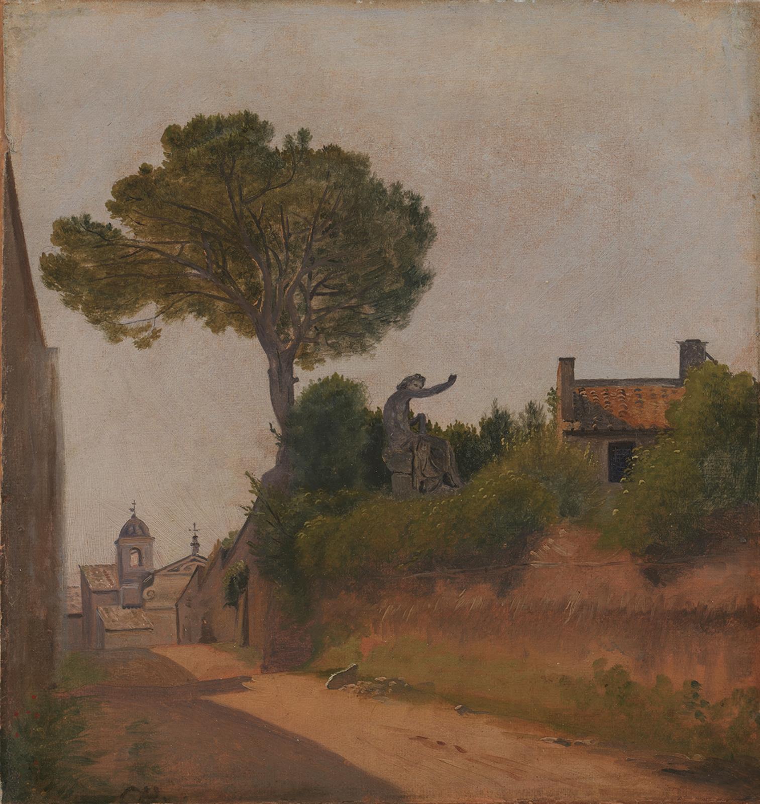 Constantin Hansen, En gade i Rom. Vicolo Sterrato