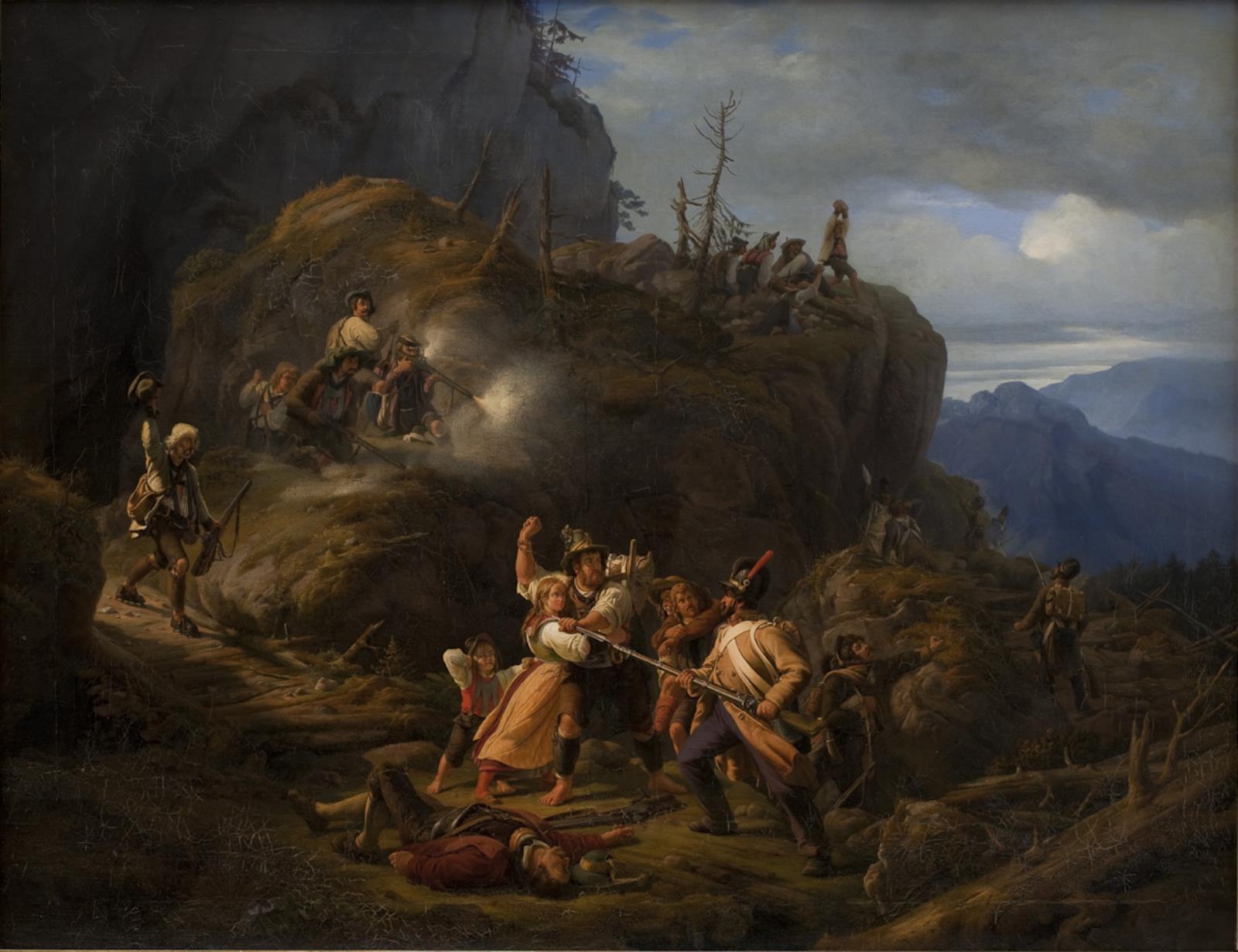 Niels Simonsen, Scene af tyrolerkrigen i året 1809