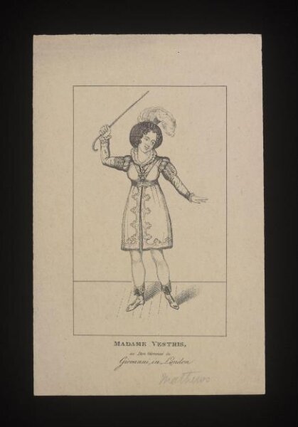 Unknown, Madame Vestris/as Don Giovanni in/Giovanni in London