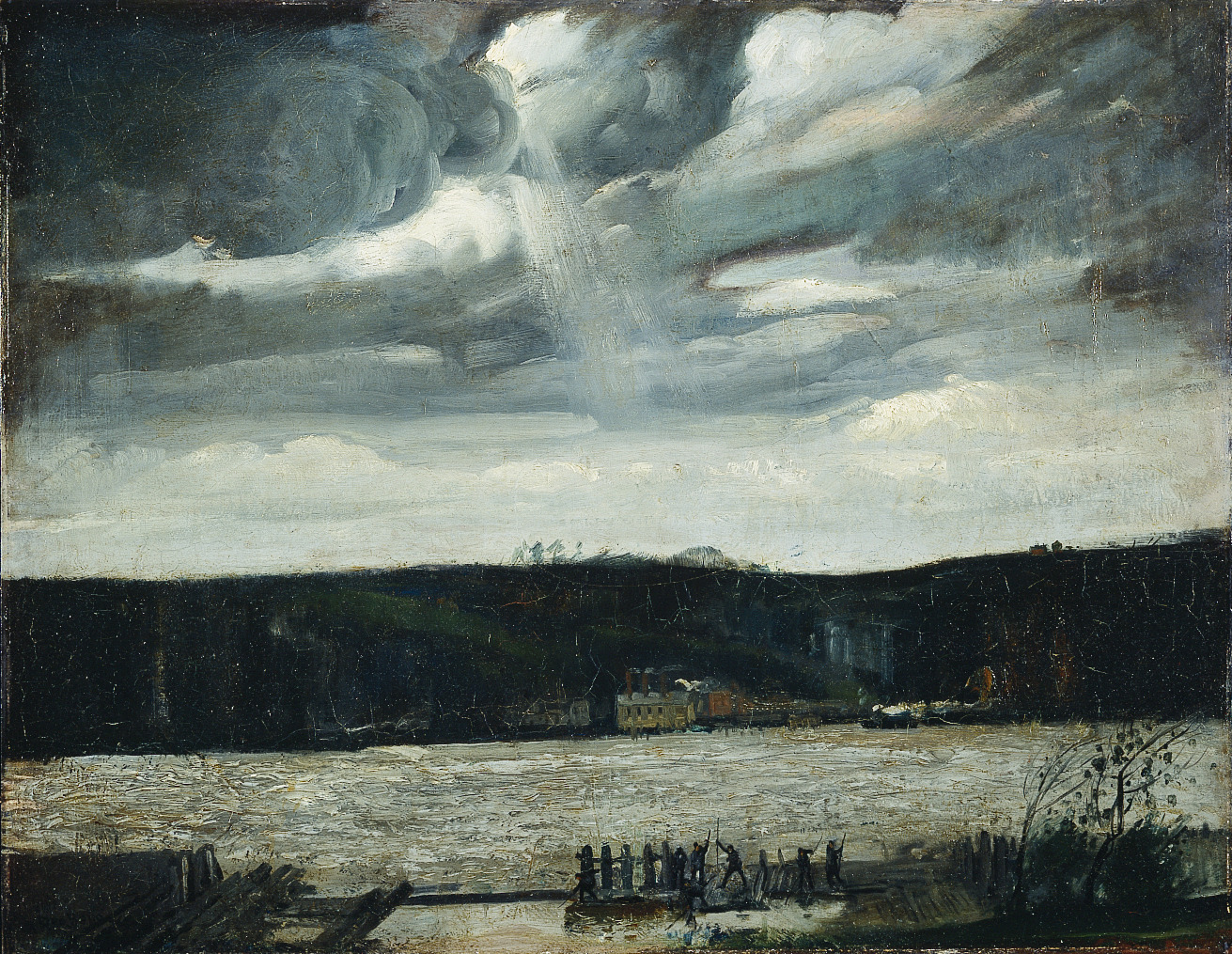 George Wesley Bellows, A Cloudy Day (Hudson River: Coming Squall)