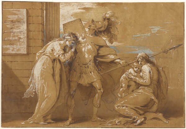 Benjamin West, The Fright of Astyanax (Hector Bidding Farewell to Andromache)