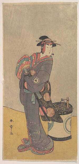 Katsukawa Shunshō　勝川春章, The Fourth Iwai Hanshiro as an Onnadate (Woman Kyokaku)