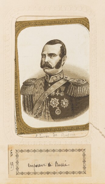 Unknown, Empereur de Russie
