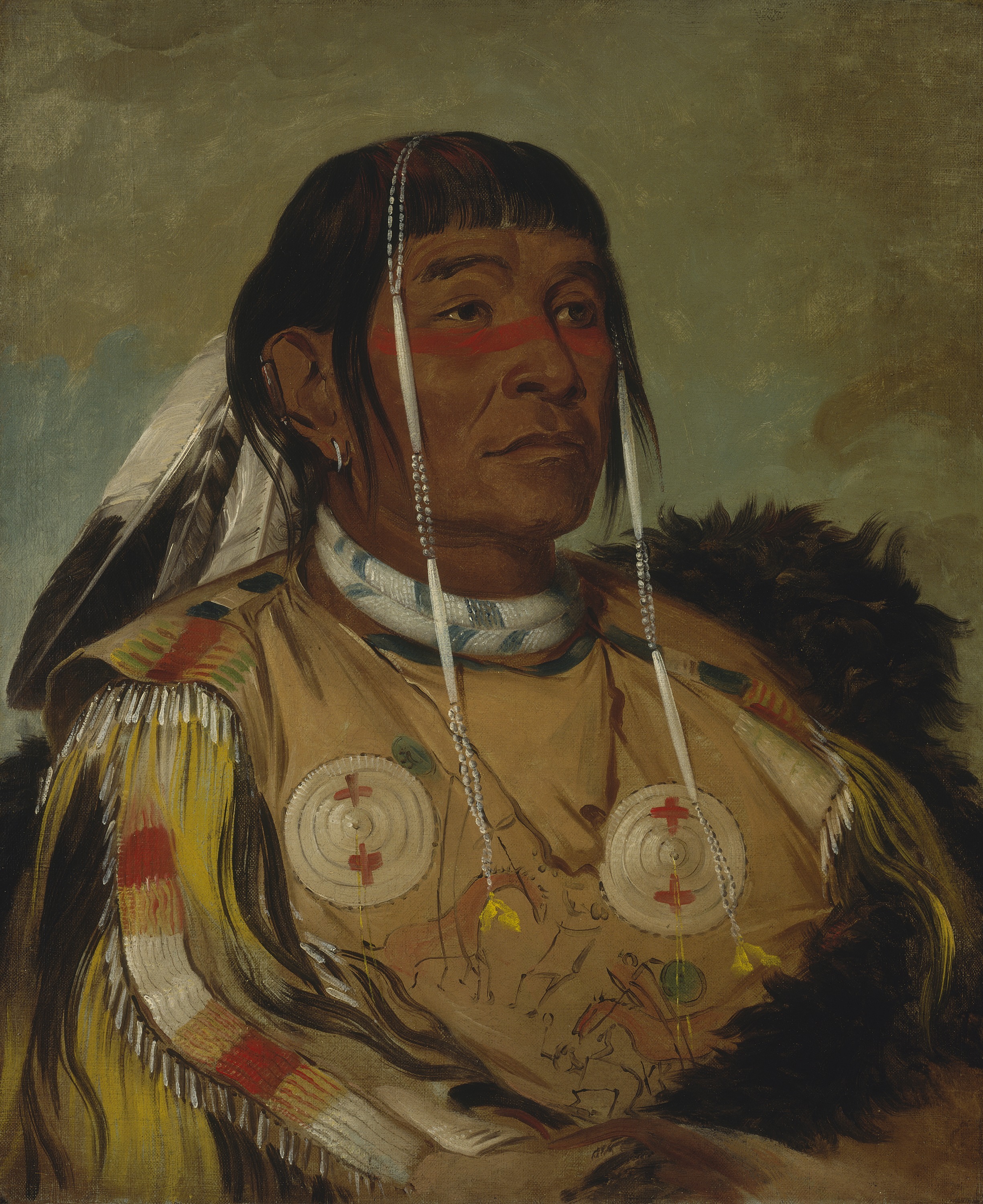 George Catlin, Sha-có-pay, The Six, Chief of the Plains Ojibwa