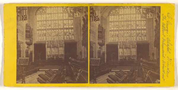 George Washington Wilson, St. George's Chapel, Windsor - The Albert Memorial Window and the Queen's Gallery.