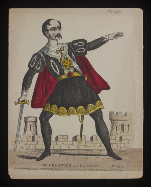 unknown, Mr. Creswick as Hamlet