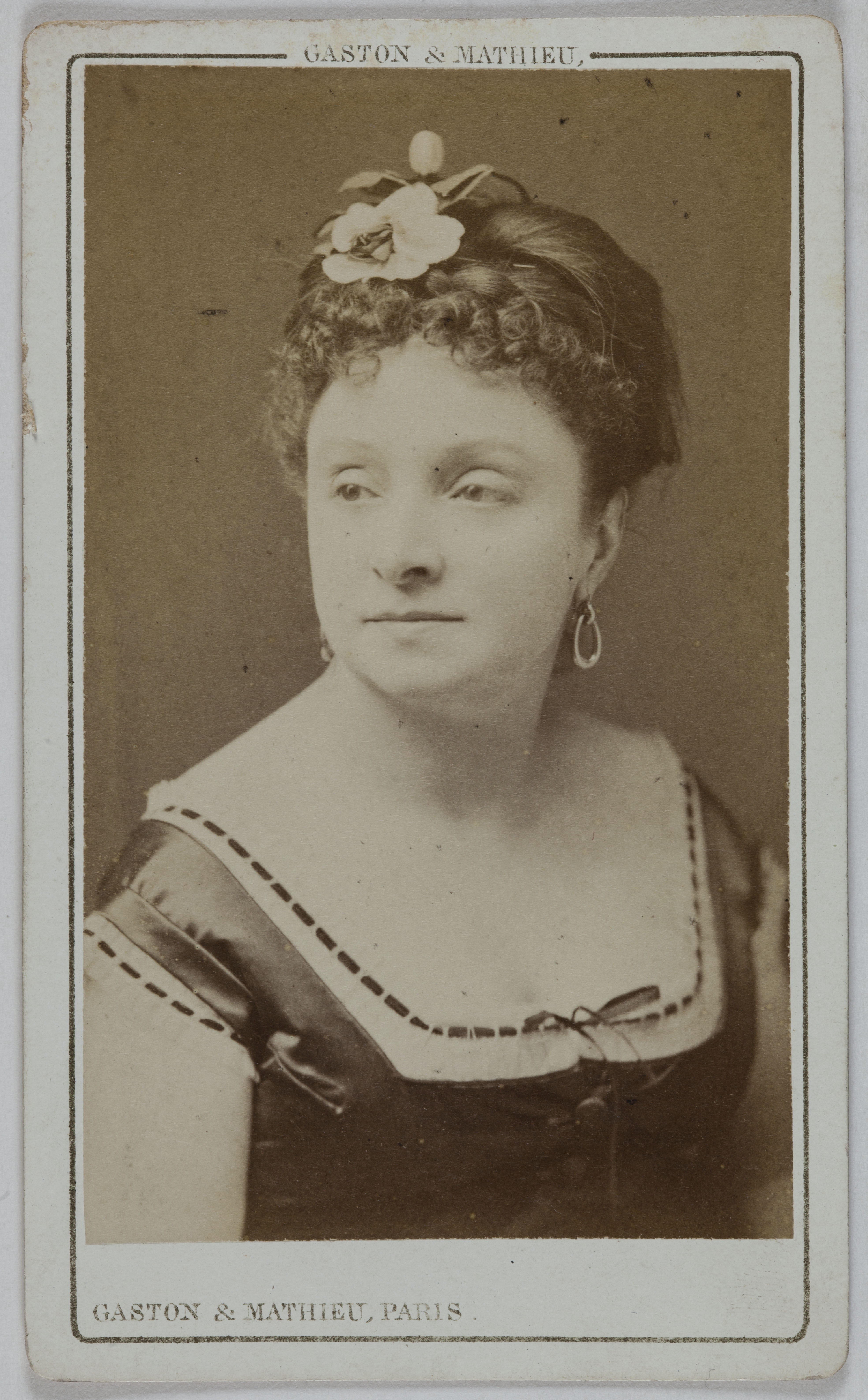 Mathieu & Cie Gaston, Portrait de Barbier (actrice au café-concert l'Alcazar)