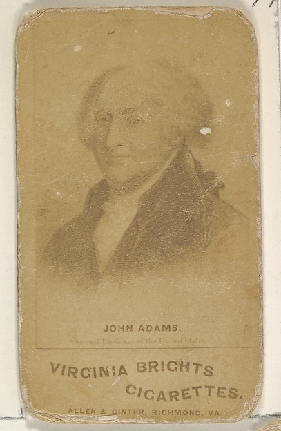 Allen & Ginter, John Adams, from the Presidents of the United States series (N51) for Virginia Brights Cigarettes