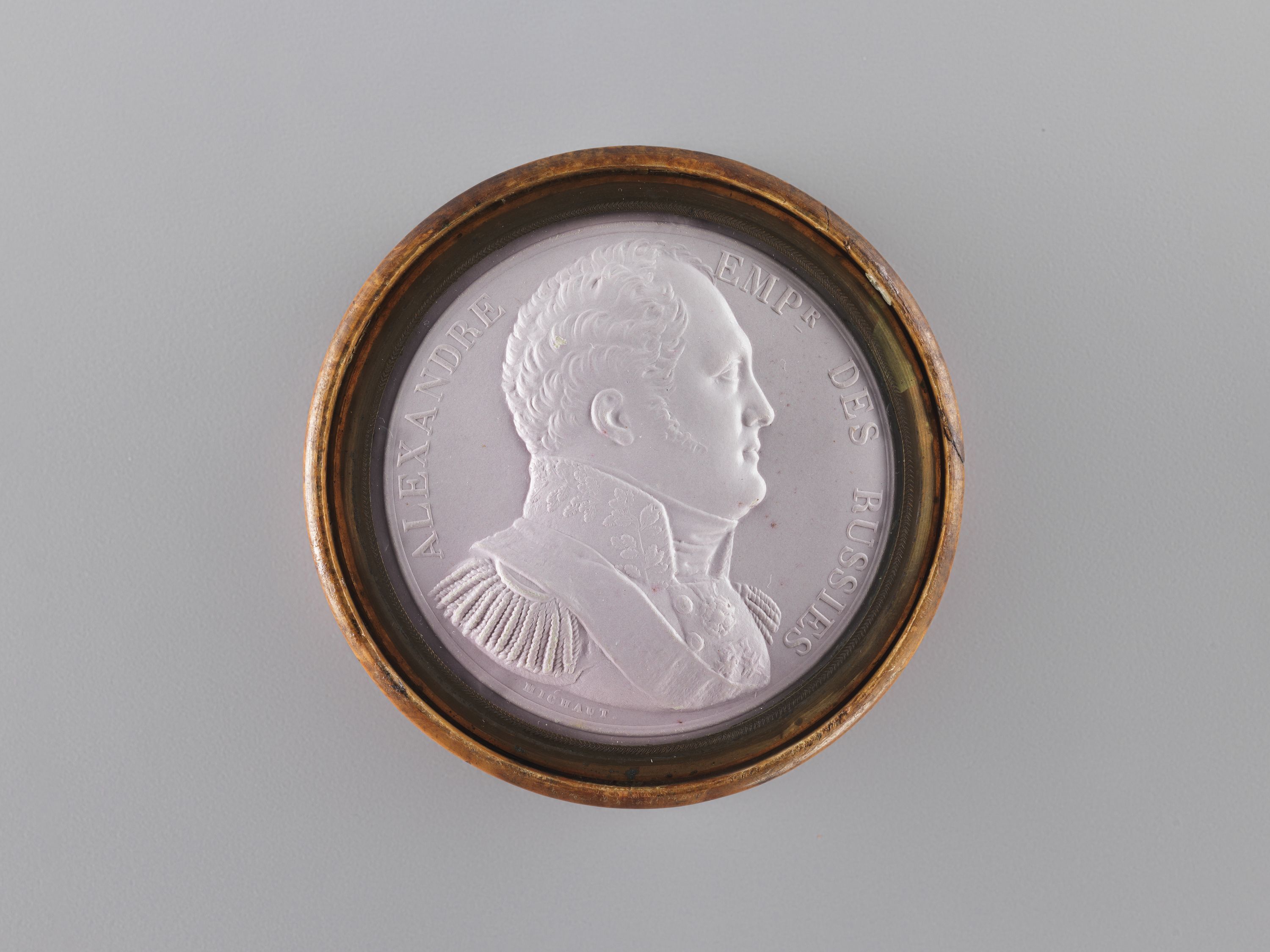 Anonyme, Tabatière ornée du portrait de l'empereur russe Alexandre Ier