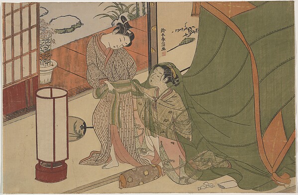 Suzuki Harunobu, Parting of Lovers: The Morning After