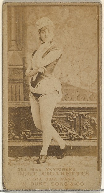 W. Duke, Sons & Co., Card Number 354, Miss McVickers, from the Actors and Actresses series (N145-7) issued by Duke Sons & Co. to promote Duke Cigarettes