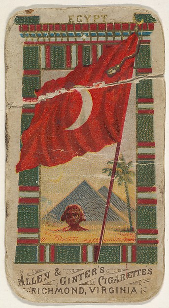 Allen & Ginter, Egypt, from Flags of All Nations, Series 1 (N9) for Allen & Ginter Cigarettes Brands
