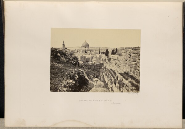 Francis Frith, City Wall and Mosque of Omar, &c., Jerusalem