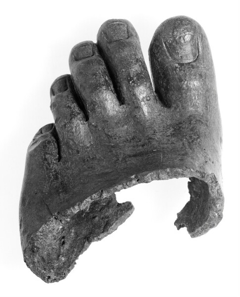 Unknown, Left Foot from a Male Statue
