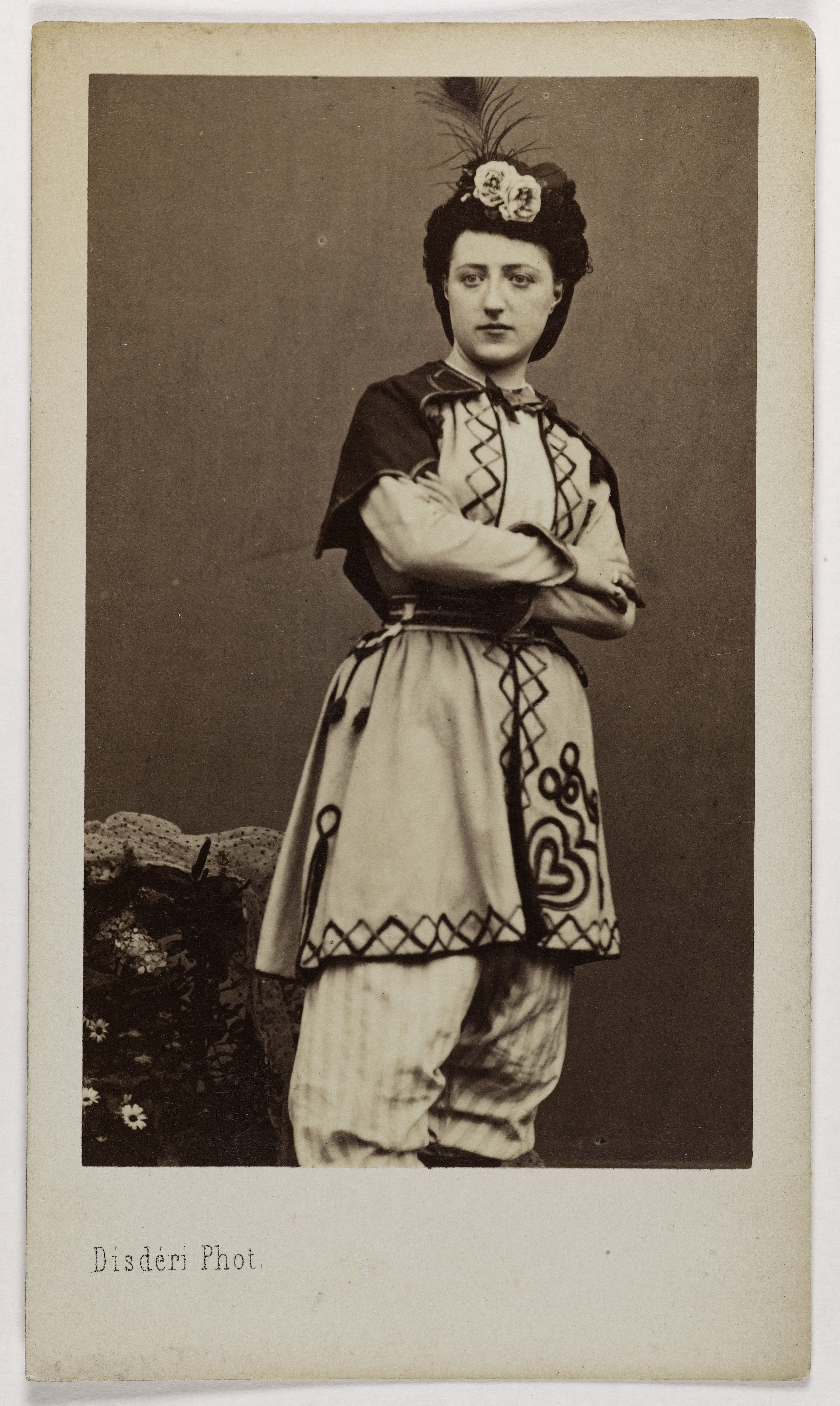 André-Adolphe-Eugène Disdéri, Portrait de Blanche (danseuse à l'Opéra)