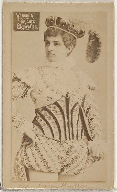 Allen & Ginter, Card 772, Louise Paullin, from the Actors and Actresses series (N45, Type 2) for Virginia Brights Cigarettes