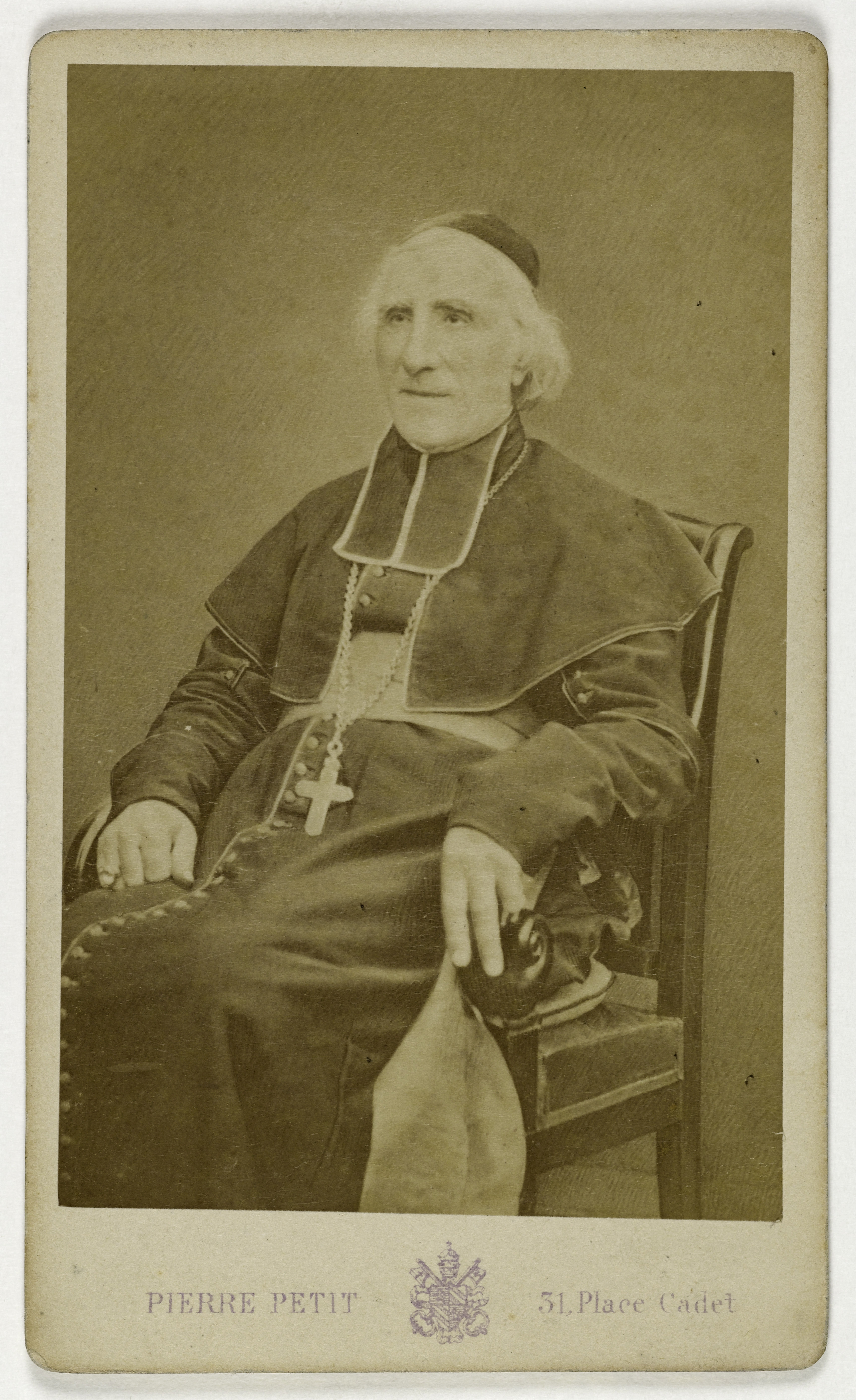 Pierre Petit, Portrait de Monseigneur Joseph Hippolyte Guibert, né en 1802, (prélat, archevêque de Tours et de Paris)