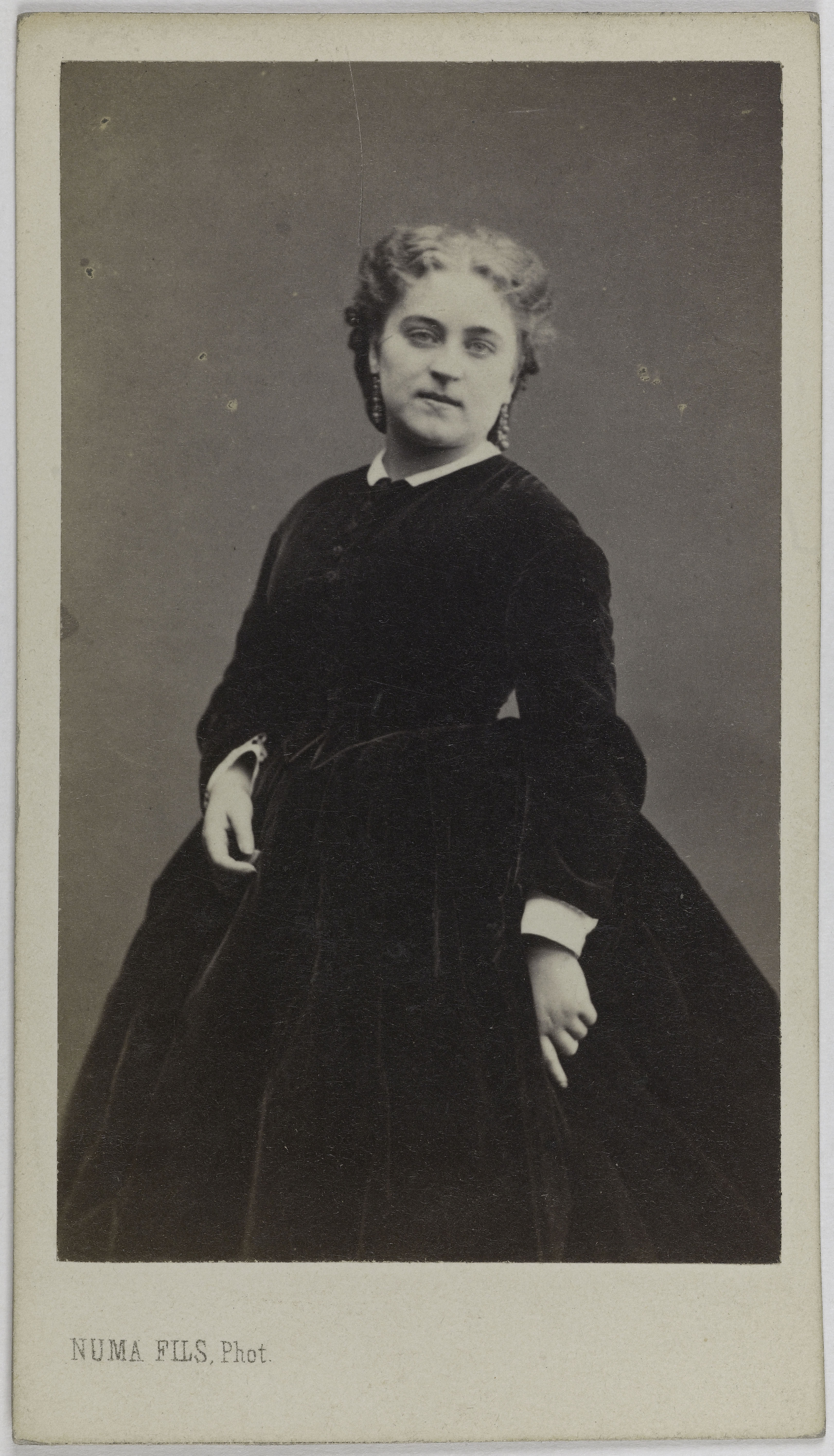 Numa Fils, Portrait d'Adeline Blanche Pierson, (1842-1919), (actrice)