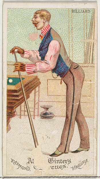 Allen & Ginter, Billiard, from World's Dudes series (N31) for Allen & Ginter Cigarettes